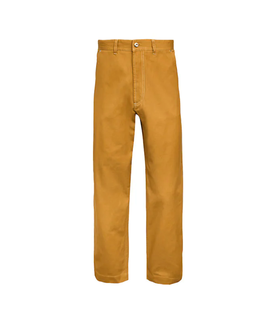 DIESEL Mustard P-Frank Trousers with Side Ties Mens32