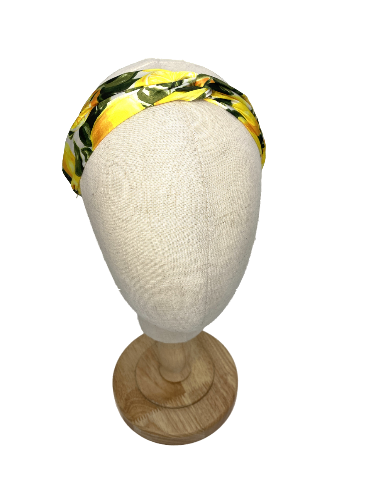 Claire's Yellow Lemon Print Satin Headband One Size