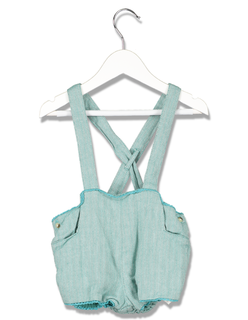 PATRICIA MENDILUCE TURQUOISE ROMPER UK 18-24mths