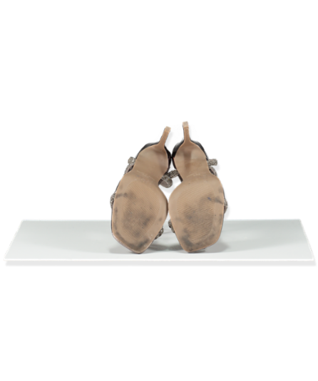 Carvela silver diamante mules EU 38 UK 5