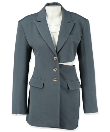 STAGE blue cut out blazer UK one size