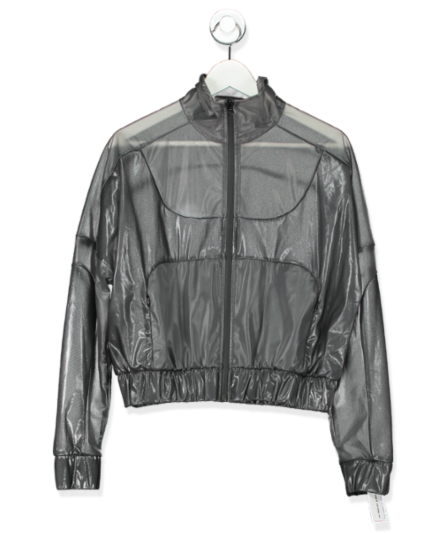 Alo Yoga grey mesh sprinter jacket UK S