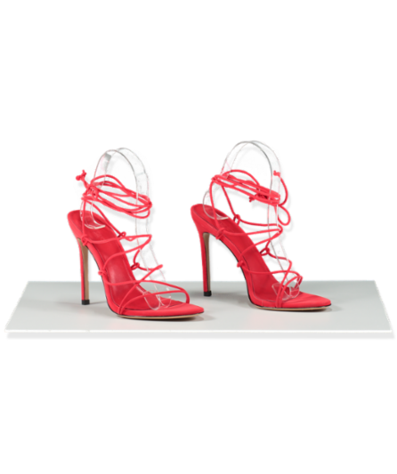House of cb red strappy heels EU 37 UK 4