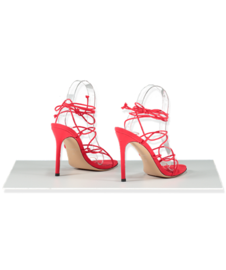 House of cb red strappy heels EU 37 UK 4