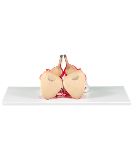 House of cb red strappy heels EU 37 UK 4