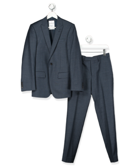 Autograph Navy Textured suit Uk m
