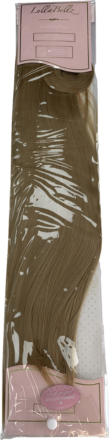 LullaBellz Grande Lengths Straight Wraparound Pony Caramel Blonde 26"