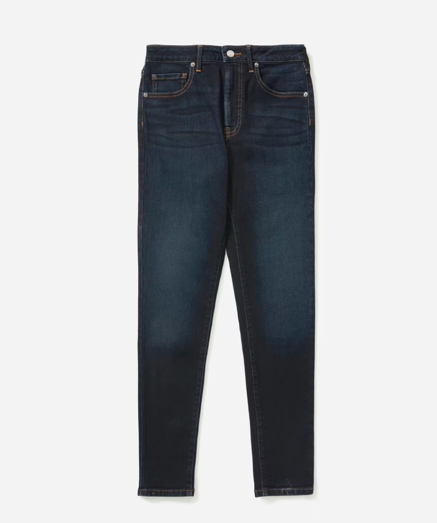 Everlane Dark Blue The High Rise Skinny Jean UK W26