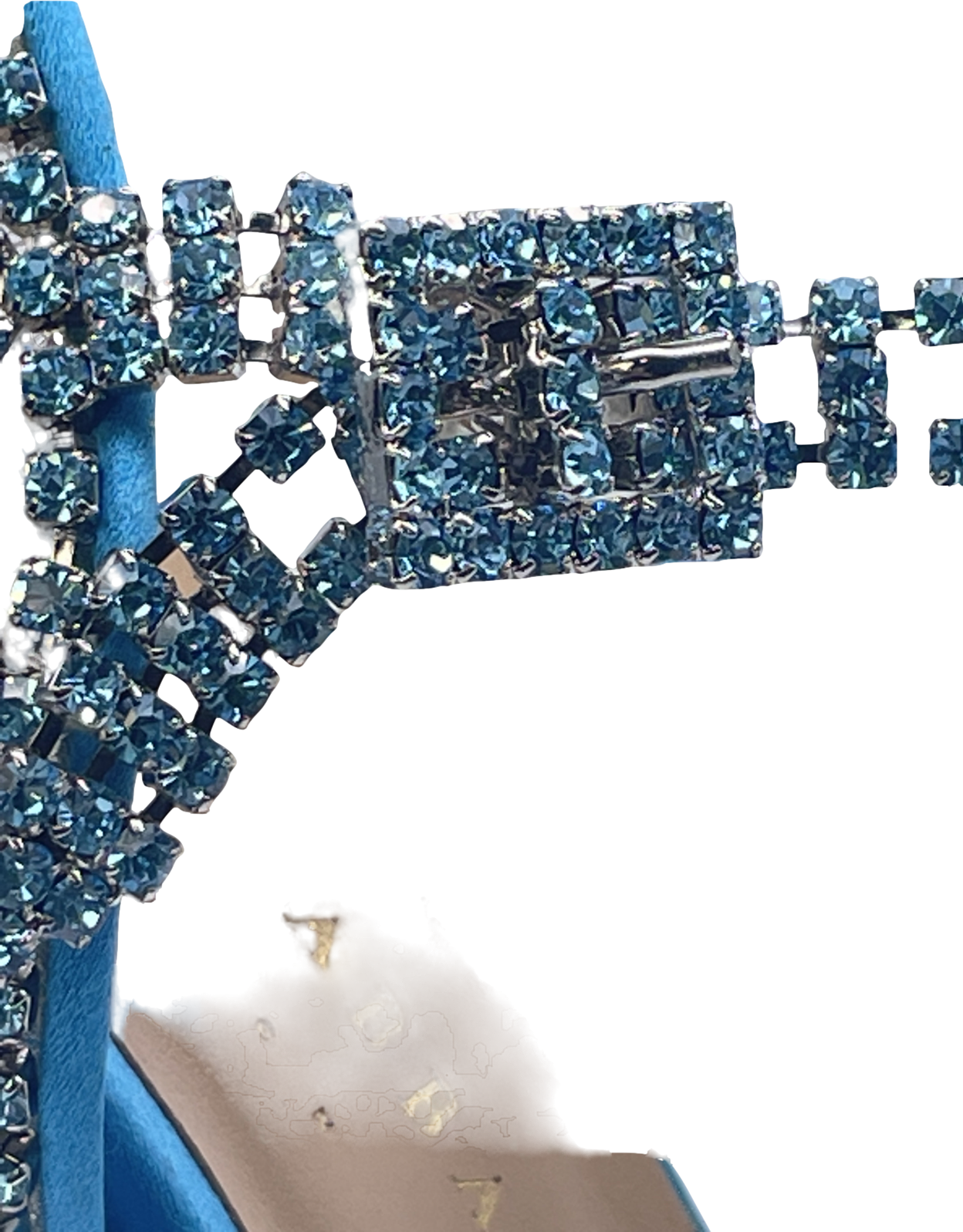 Nora habbal London Blue Saria 105mm Pvc Pumps UK 4 EU 37 👠