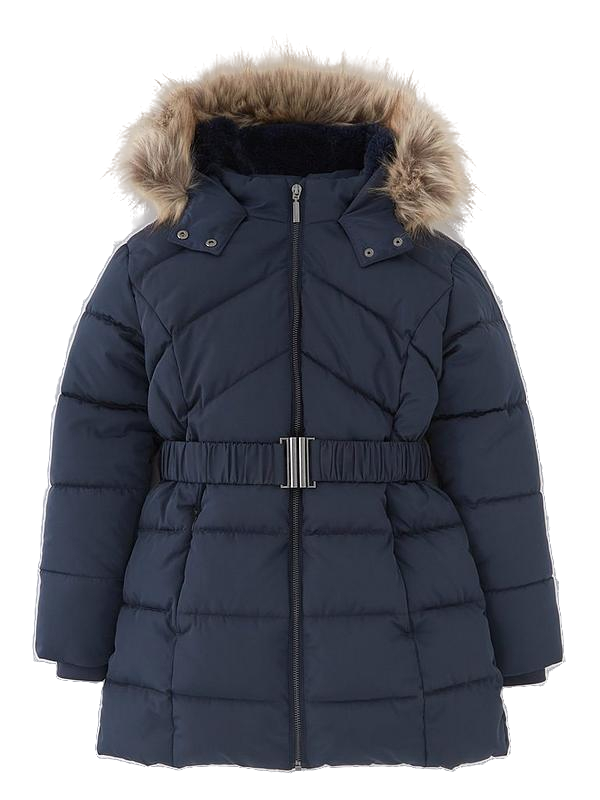 Very Blue Everyday Belted Quilted Coat 8 Years
