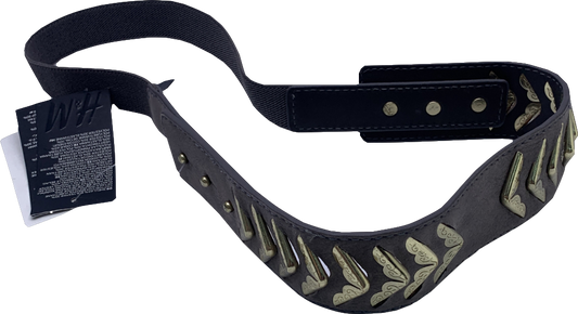 H&M Grey Stretch Belt With Metallic Detail UK XS