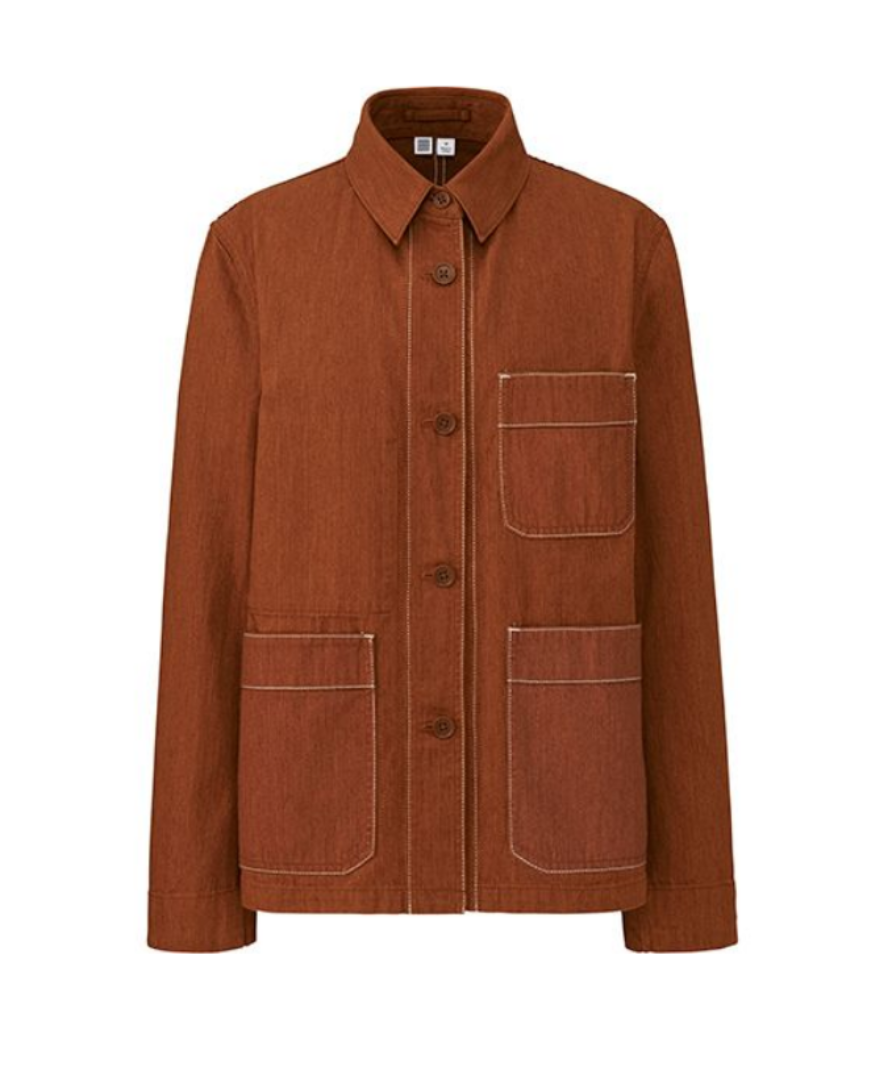 Uniqlo Rust Utility Chore jacket UK S