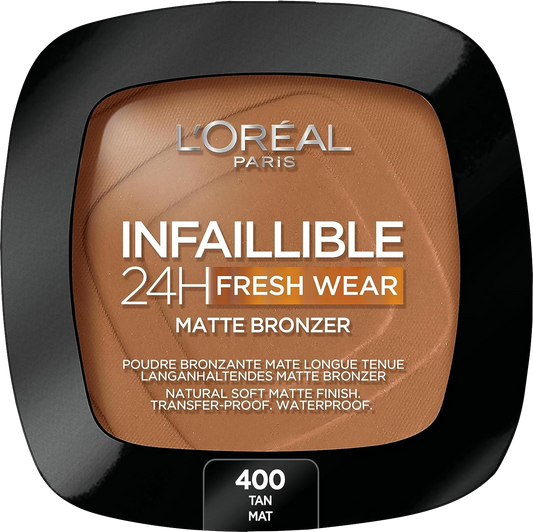 loreal paris Infallible 24h Longwear Soft Matte Bronzer 400 Tan 90ml