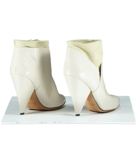 IRO Beige Leather Slouch Ankle Boots UK 7 EU 40 👠 - 7312275046590_Front+2_Reliked.png