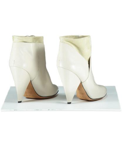IRO Beige Leather Slouch Ankle Boots UK 7 EU 40 👠 - 7312275046590_Front+2_Reliked.png
