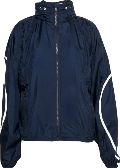 Sweaty Betty Navy Blue Pack Away Waterproof Jacket With Soft Jersey Lining Bnwt UK XXS