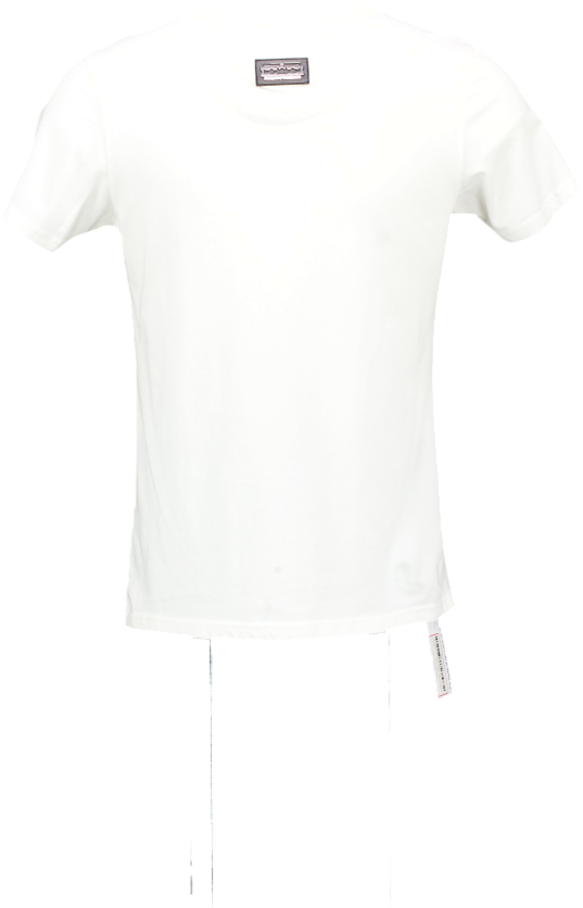 PHILIPPE PLEIN White Crystal Studded 'no Limit" UK L