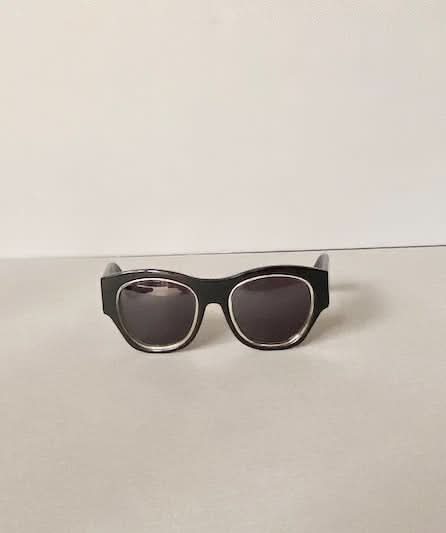 TOM DAVIES BLACK CHUNKY FRAME SUNGLASSES
