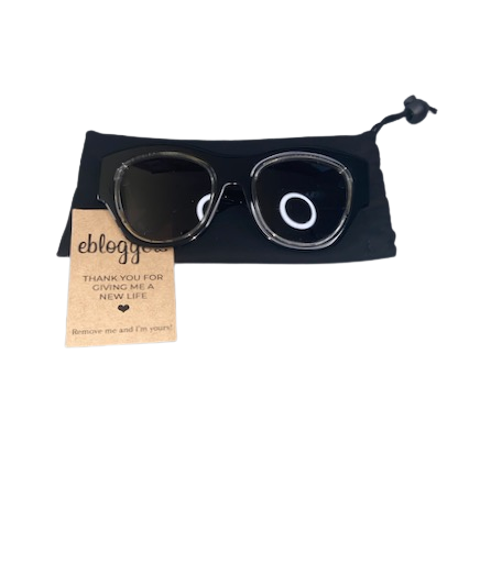 TOM DAVIES BLACK CHUNKY FRAME SUNGLASSES