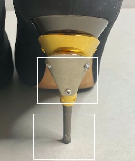 GIUSEPPE ZANOTTI BLACK HARDWARE DETAIL HEELS UK 8