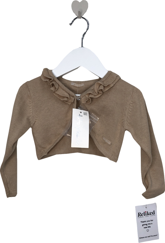 tutto piccolo Brown Frilly Jacket 12-18 Months