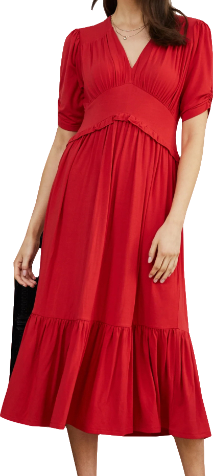 Baukjen Red Ottilie Dress BNWT UK 8