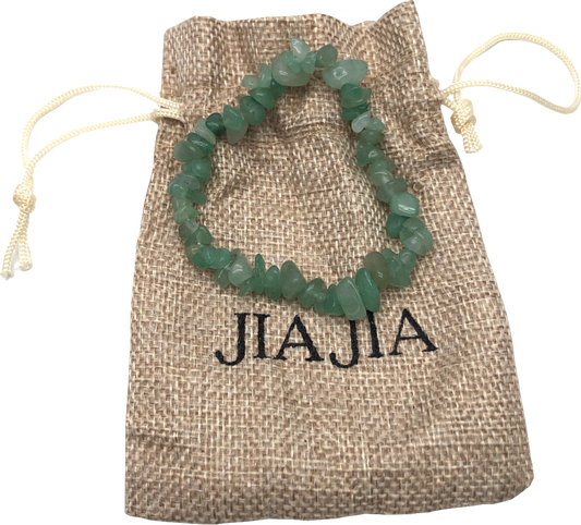 JiaJia Green Aventurine Stretch Bracelet One Size