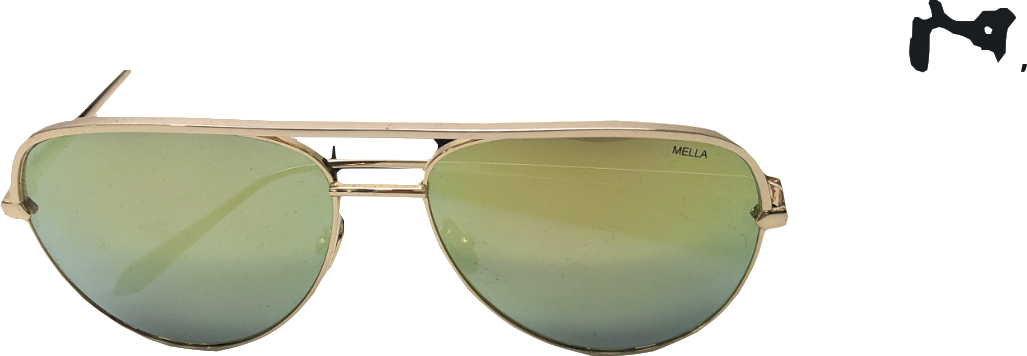 Mella London Metallic Bora Bora Sunglasses In Case One Size