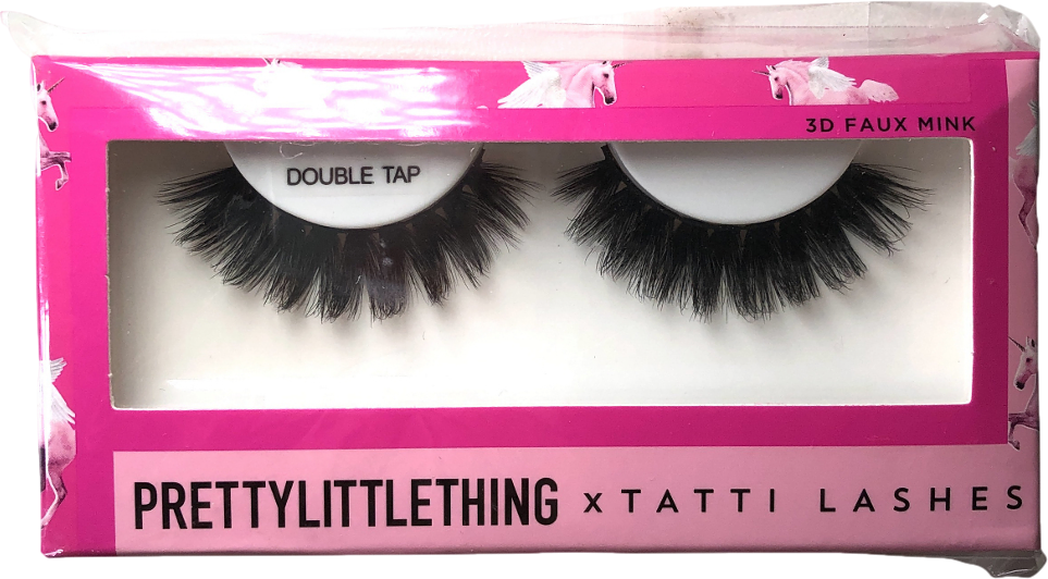 PrettyLittleThing X Tatti Lashes False Eyelashes - Double Tap Black One Size