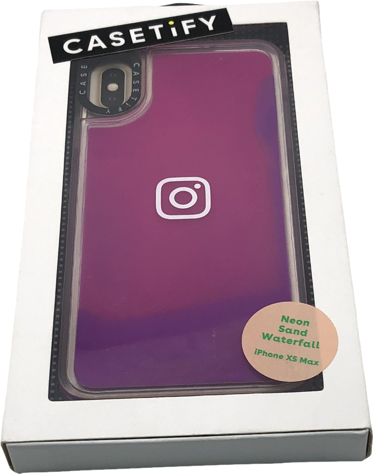 Casetify Purple Neon Sand Waterfall Iphone Xs Max Case One Size