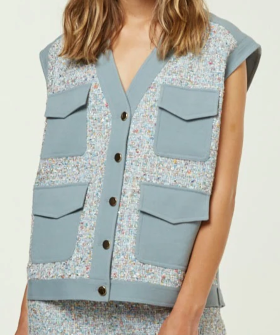 Jovonna London Blue Kirstie Jacket UK S