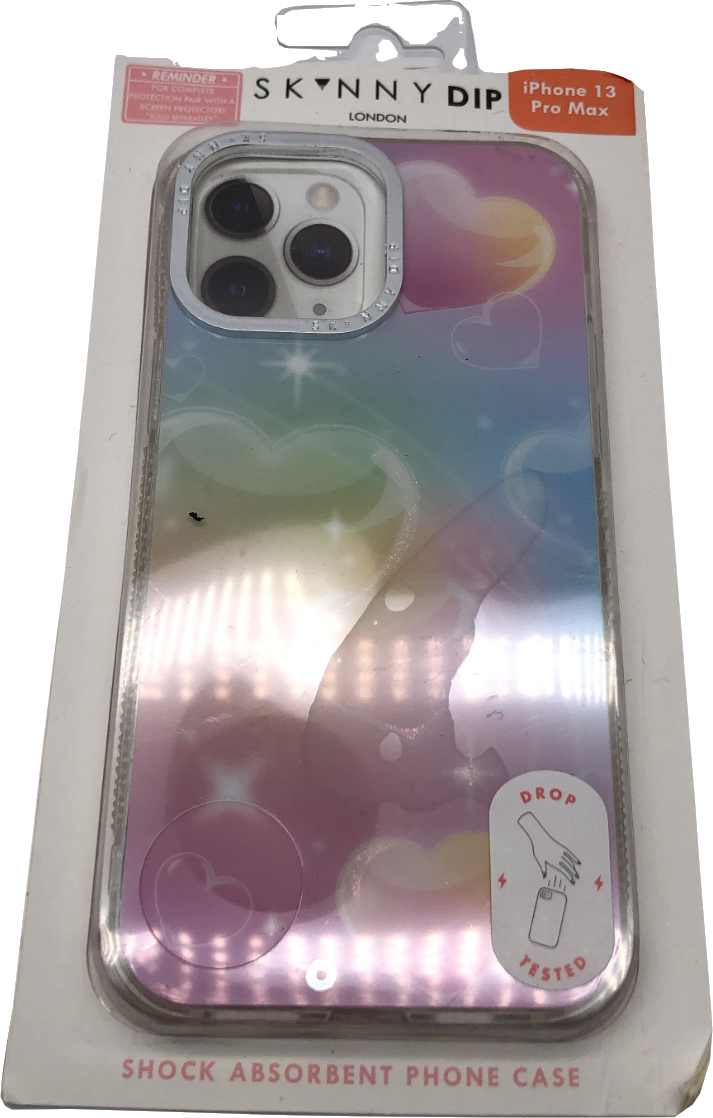 Skinnydip Multicoloured Hearts Shock Absorbant Iphone 13 Pro Max Phone Case One Size