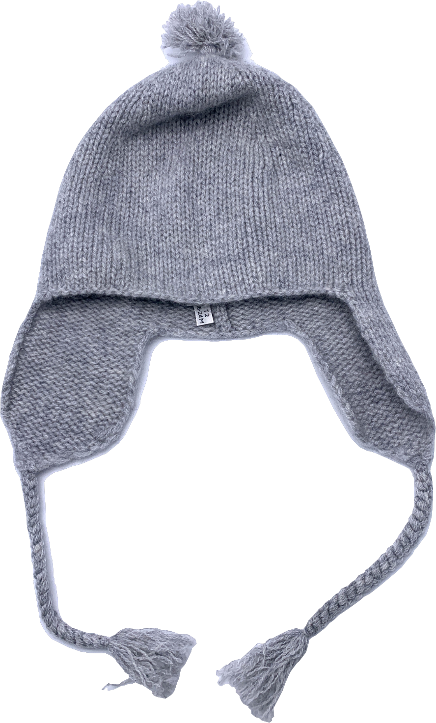 Bonpoint Grey 100% Cashmere Baby Beanie Hat 18-24 Months