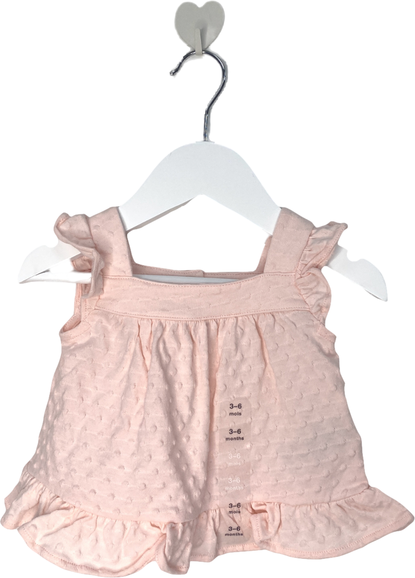 GAP Pink Frilly Spotted Top 3-6 Months