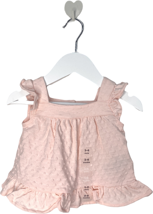 GAP Pink Frilly Spotted Top 3-6 Months
