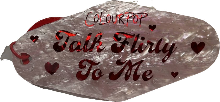 colourpop Pink Talk Flirty To Me Keyring One Size