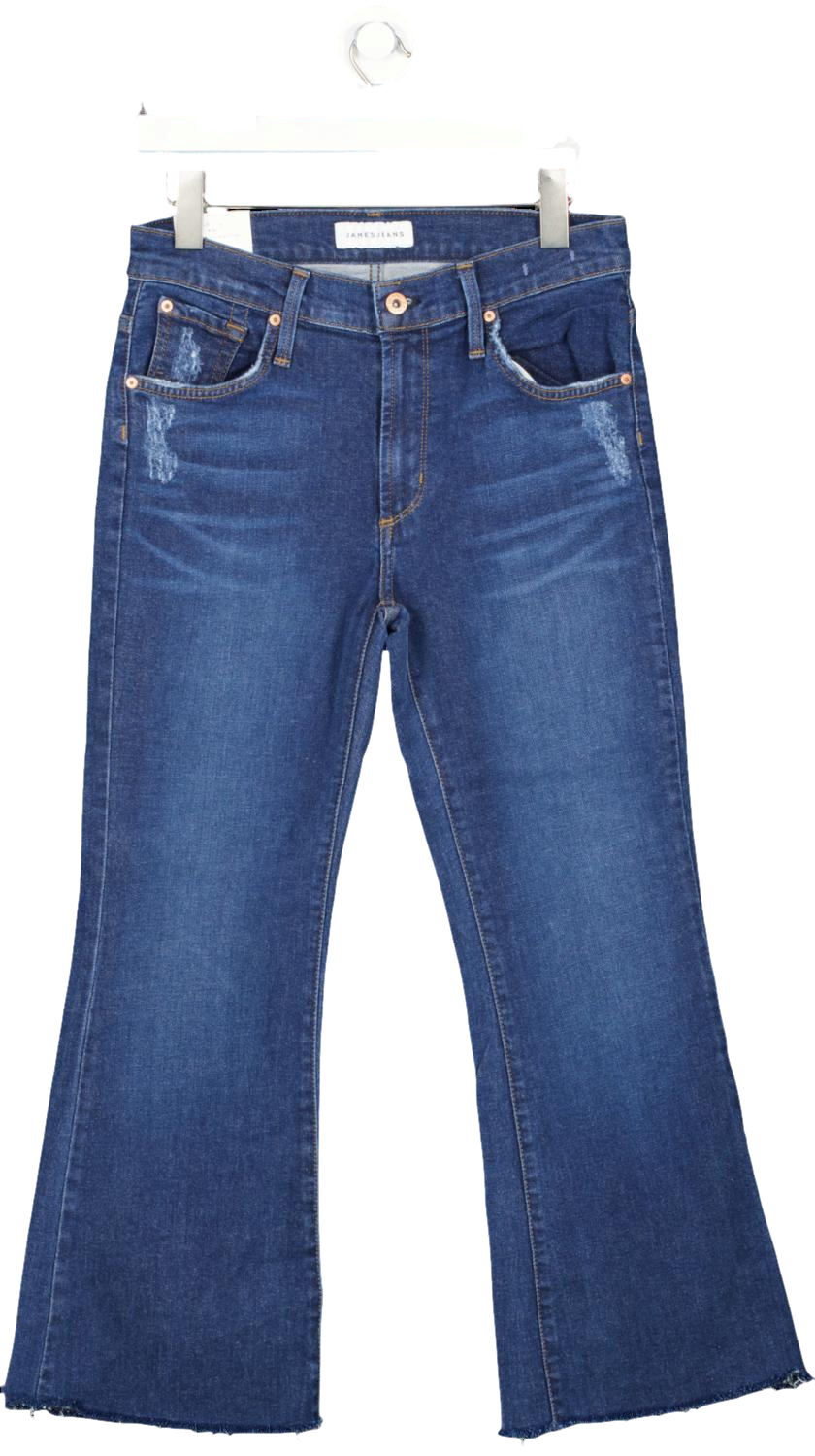 James Jeans Blue Kiki Ankle Length Flare Jeans - Victory W30