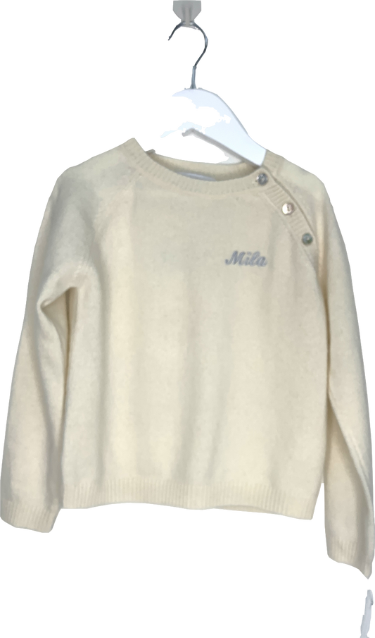The Little Finery Cream Cashmere Sweater “Mila” 4 Years