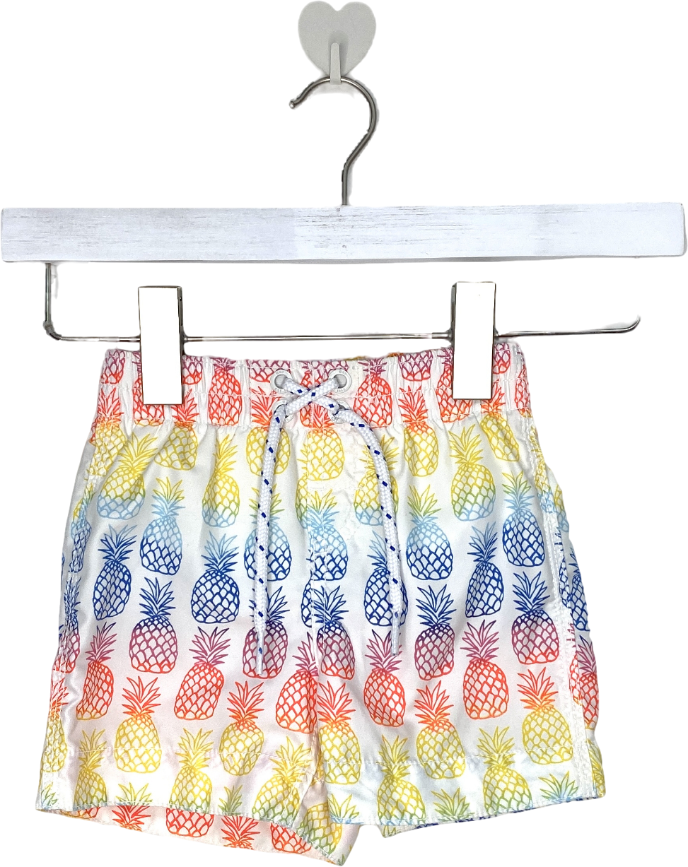 GAP Multicoloured Pineapple Print Swim Shorts 12-18 Months