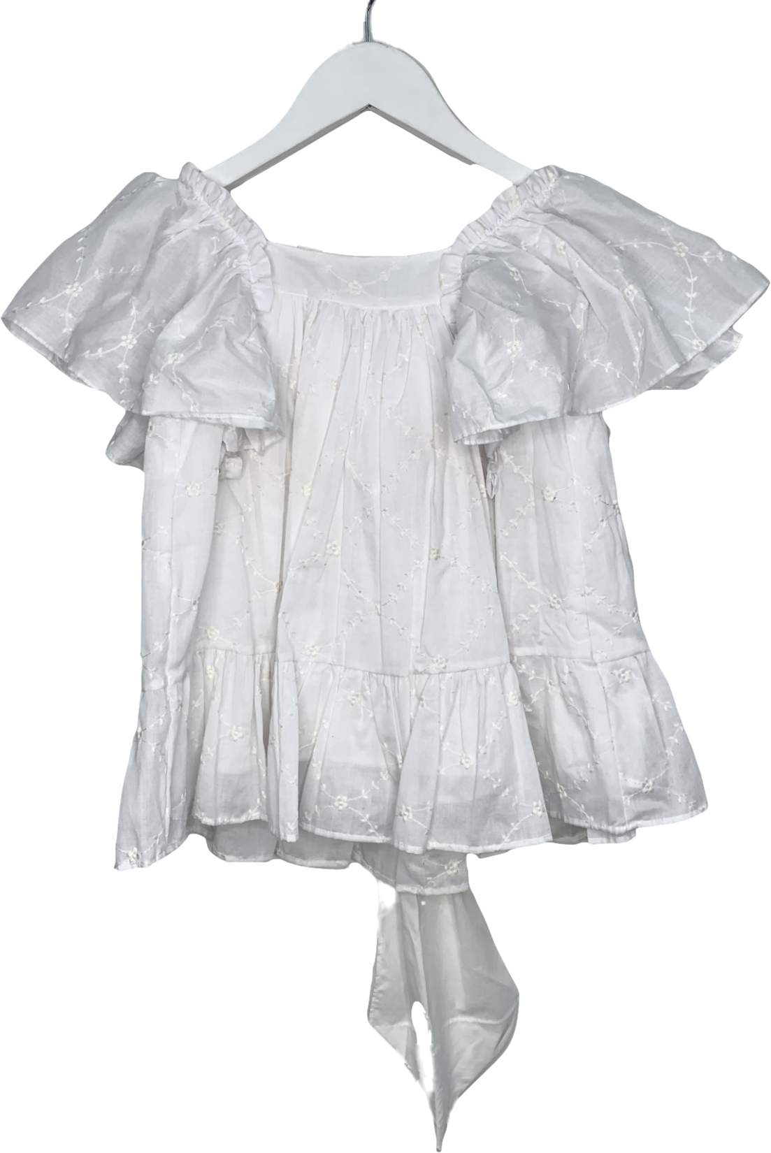 Bendita White Embroidered Dress 3 Years