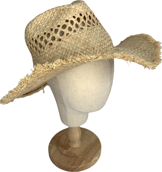 ASOS Beige Straw Cowboy Hat One Size