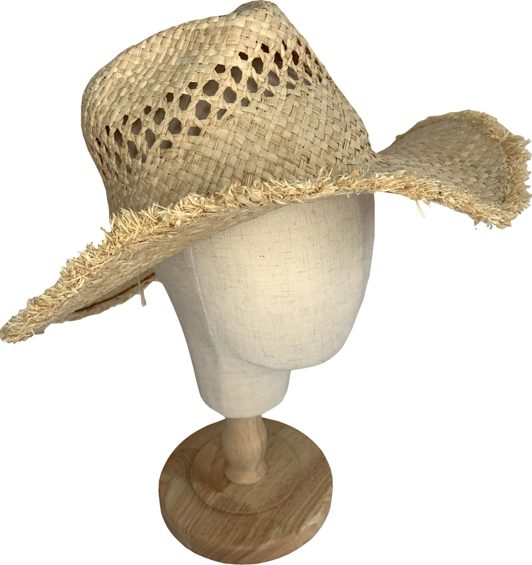 ASOS Beige Straw Cowboy Hat One Size