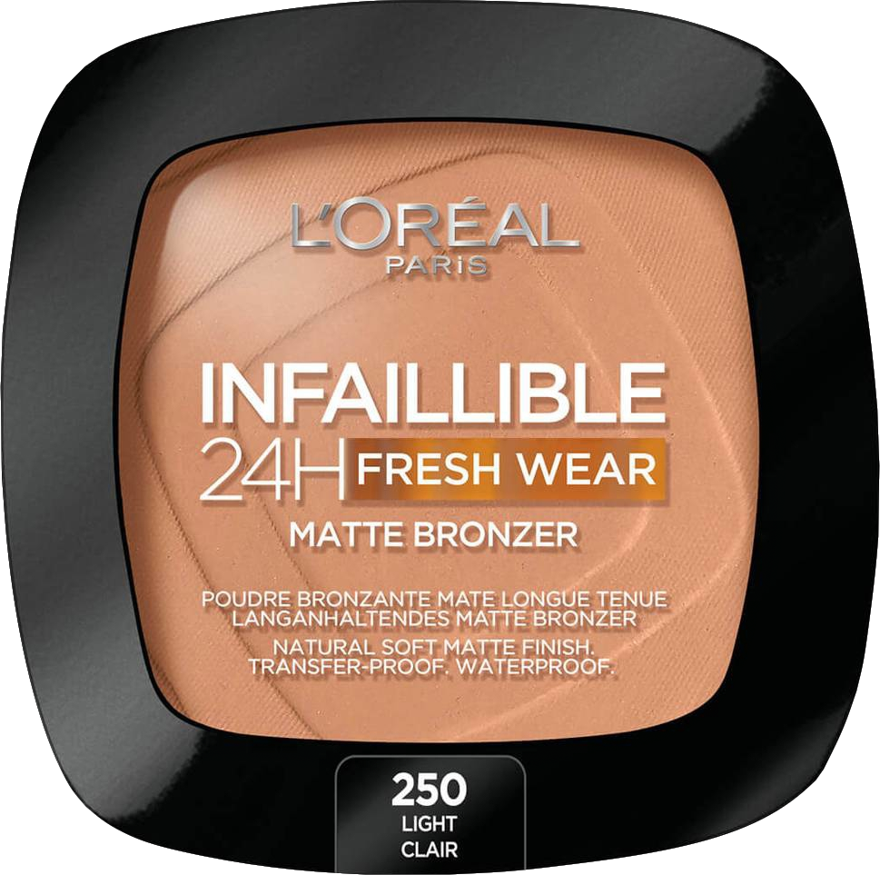 loreal paris Infallible 24h Longwear Soft Matte Bronzer 250 - Light Clear 90ml