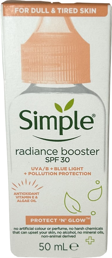 Simple Protect 'n' Glow Radiance Booster Spf 30 50ml
