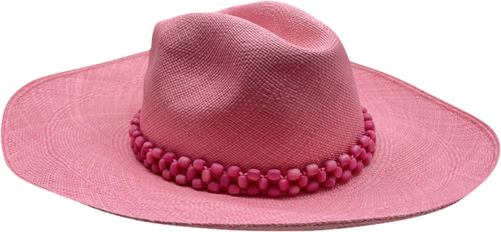 artesano Pink Peoni - Wide Brim UK M