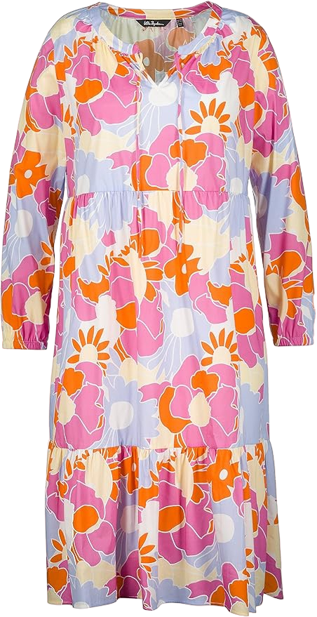 ULLA POPKEN Multicoloured Plus Size Midi Dress Vintage Flowers BNWT UK 20