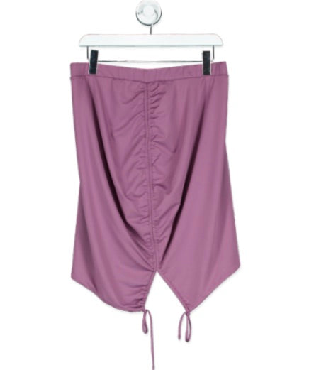 fashion-nova Purple Flip The Script Ruched Skirt - Marsala UK XL