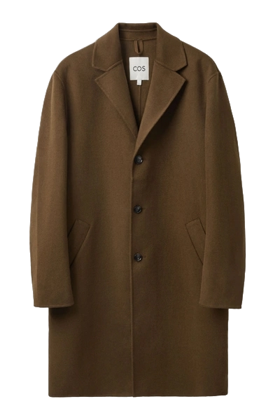 cos Tailored Wool Coat In Brown BNWT UK 44" CHEST