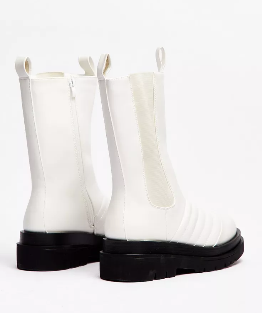 Romanciaga white chunky ankle boots EU 39 UK 6