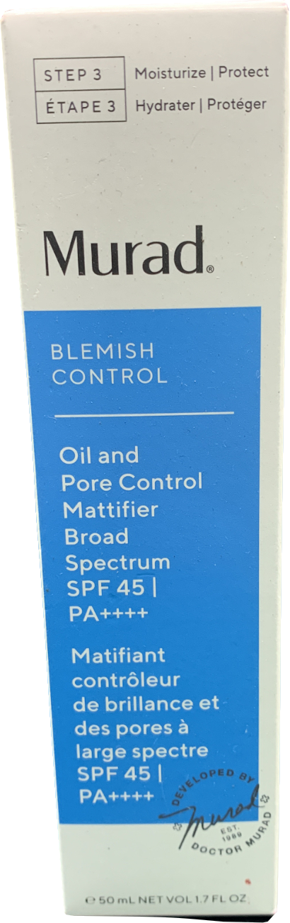 Murad Blemish Control Oil And Pore Control Mattifier Broad Spectrum Spf 45 | Pa++++ 50 ml